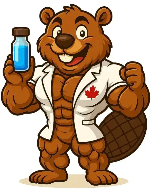 Bison Peptides beaver mascot
